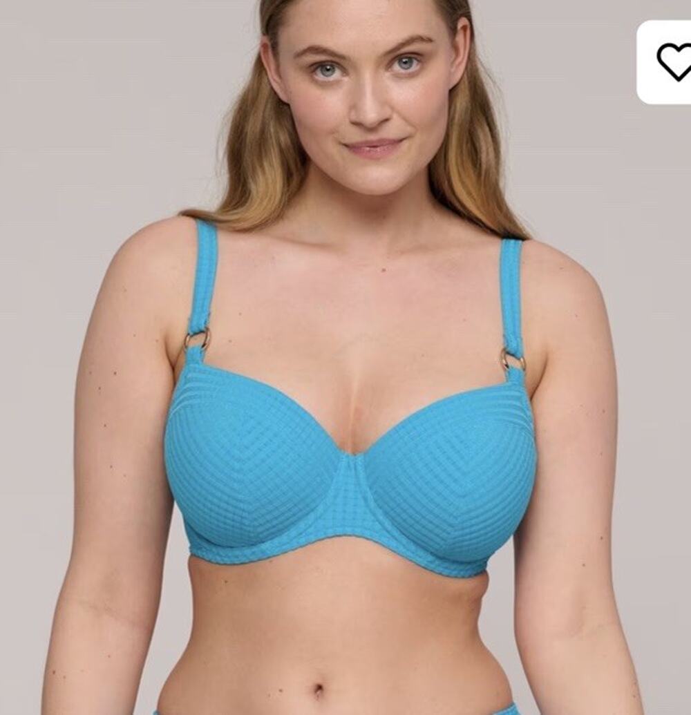 Primadonna Swim Kochi Underwired Bikini Top Sz 36E Seabreeze Blue NWT $161